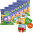 Zestaw BoboVita Świnka Peppa Chrupeczki kukurydziane Bio, wyśmienicie bananowe, po 7 miesiącu, 5 x 20 g + karty do gry memory, 24 sztuki gratis - miniaturka  zdjęcia produktu