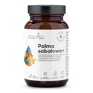 Aura Herbals Palma sabałowa 400 mg, 60 kapsułek - zdjęcie produktu