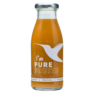 Collibre Pure Fruits, sok przecierowy, truskawka, malina i rabarbar, 250 ml - zdjęcie produktu