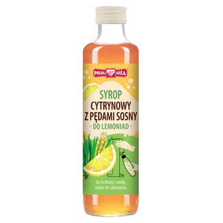 Polska Róża Cytryna z pędami sosny do saturatora, syrop, 250 ml - zdjęcie produktu