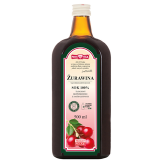 Polska Róża Żurawina, sok 100%, 500 ml - zdjęcie produktu