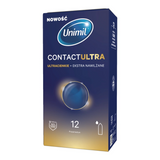 Unimil Contact Ultra, prezerwatywy ekstra nawilżane, ultracienkie, 12 sztuk - miniaturka zdjęcia produktu