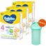 Zestaw Bebiko Junior 4 Nutriflor Expert, odżywcza formuła na bazie mleka, powyżej 2 roku, 3 x 600 g + Boon, bidon ze słomką Swig, 265 ml gratis - miniaturka  zdjęcia produktu