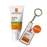 La Roche-Posay Anthelios, matujący żel-krem ochronny do twarzy, SPF 50+, 50 ml + brelok gratis - miniaturka zdjęcia produktu