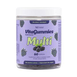 Noble Health VitaGummies Multivitamin, smak owoców leśnych, 60 sztuk - zdjęcie produktu