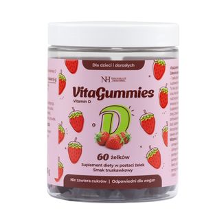 Noble Health VitaGummies Vitamin D, smak truskawkowy, 60 sztuk - zdjęcie produktu