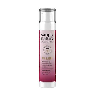 Clochee Simply Nature Filler, nawilżający krem przeciwzmarszczkowy na dzień, SPF 50, 50 ml - zdjęcie produktu