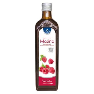 Oleofarm Soki Świata Malina z witaminą C pochodzenia naturalnego, 490 ml - zdjęcie produktu
