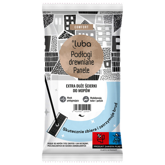 Luba Comfort, extra duże ścierki do mopów, podłogi drewniane, 12 sztuk - zdjęcie produktu