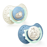 Lovi Night & Day, smoczek uspokajający, silikonowy, dynamiczny, Boy, 0-6 miesięcy, 2 sztuki - miniaturka zdjęcia produktu
