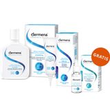 Zestaw Dermena Hair Care, szampon zapobiegający wypadaniu włosów, 200 ml + peeling trychologiczny, 125 ml + serum stymulujące odrastanie włosów, 50 ml gratis - miniaturka zdjęcia produktu