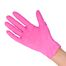 EasyCare Nitrile, rękawice nitrylowe, niejałowe, bezpudrowe, różowe, rozmiar S, 100 sztuk USZKODZONE OPAKOWANIE - miniaturka 2 zdjęcia produktu