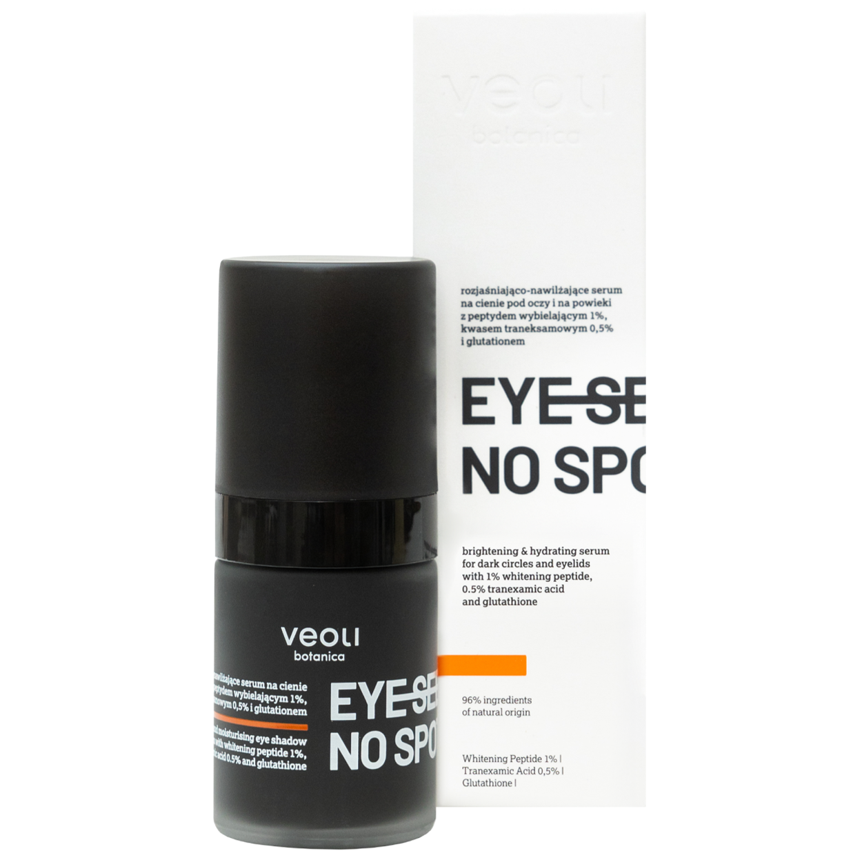 Nieznana Veoli Botanica Eye See No Spots, rozjaśniająco-nawilżające serum na cienie pod oczami, 15 ml