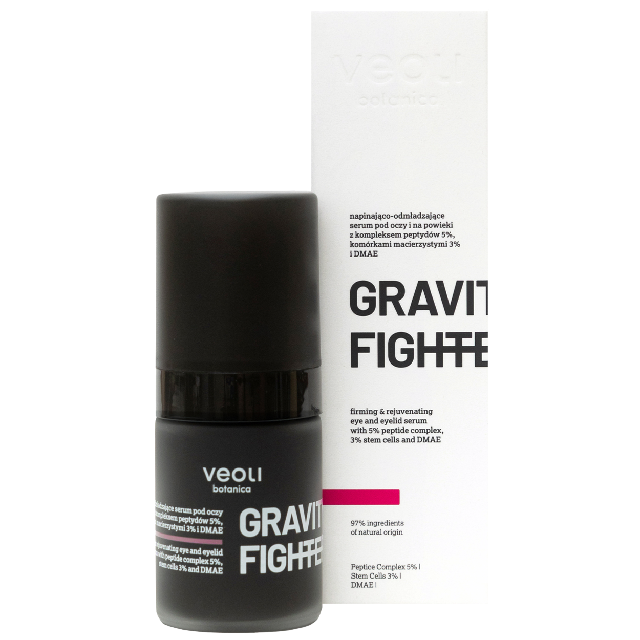 Nieznana Veoli Botanica Gravity Fighter, napinająco-odmładzające serum pod oczy, 15 ml