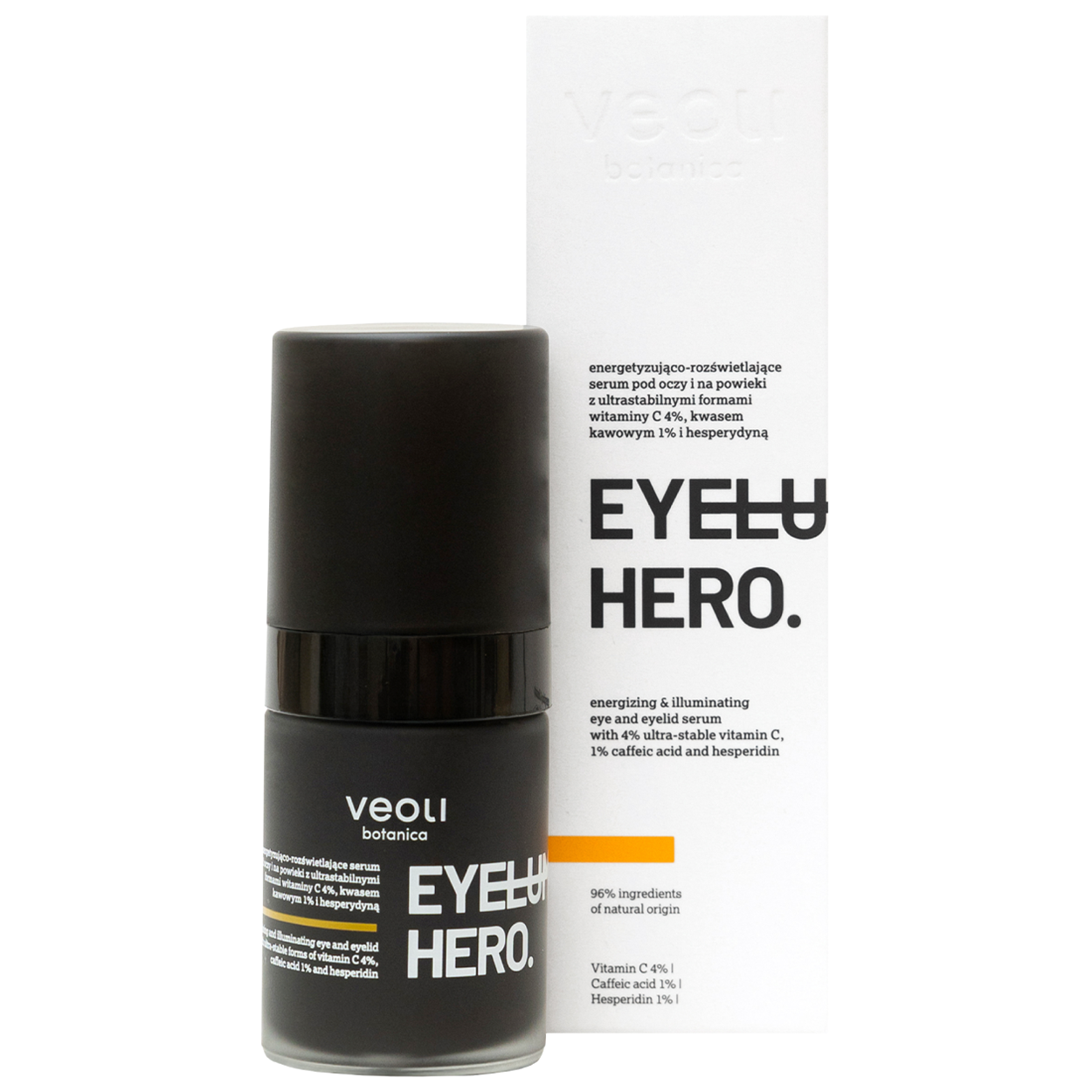 Nieznana Veoli Botanica Eyeluminate Hero, energetyzująco-rozświetlające serum pod oczy, 15 ml