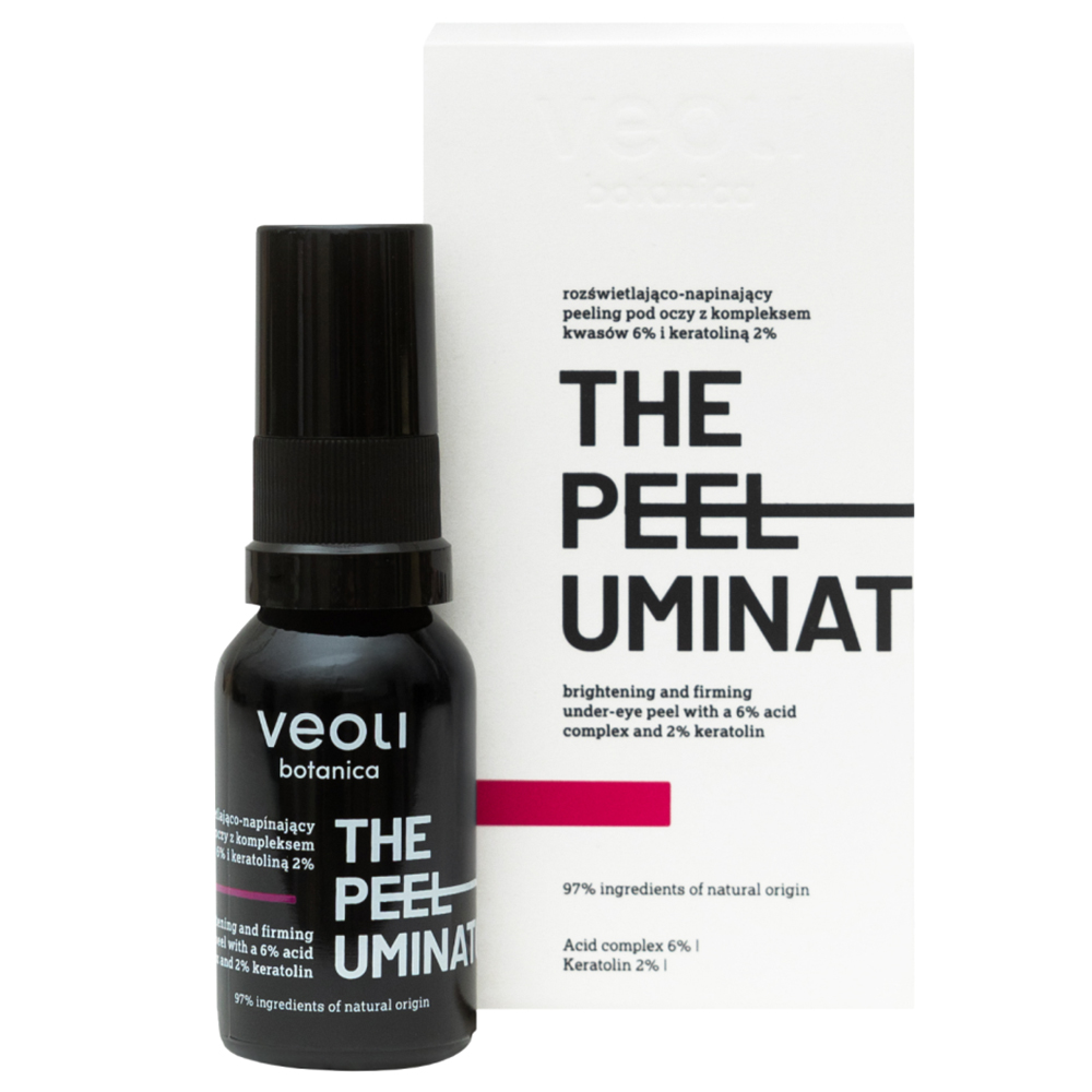 Nieznana Veoli Botanica The Peeluminator, strahlend-straffend peeling für die Augenpartie, 15 ml — Inhaltsstoffe und Bewertung