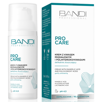 Bandi PRO Care, krem z kwasem migdałowym i polihydrokwasami, 50 ml Bandi PRO Care, krem z kwasem migdałowym i polihydrokwasami, 50 ml - zdjęcie produktu