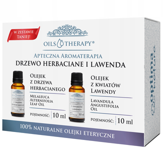 Zestaw Optima Natura Oils Therapy Apteczna Aromaterapia, drzewo herbaciane, 10 ml + lawenda, 10 ml - zdjęcie produktu