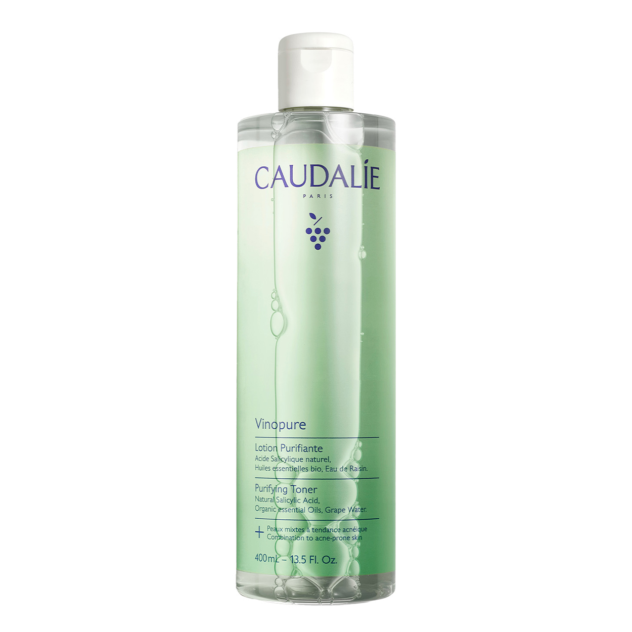 Nieznana Caudalie Vinopure, Tonikum reinigend für das Gesicht, 400 ml — Inhaltsstoffe und Bewertung