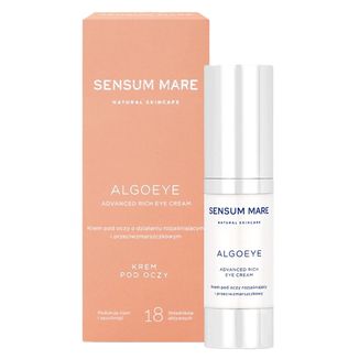 Sensum Mare Algoeye, zaawansowany, bogaty krem pod oczy o działaniu przeciwzmarszczkowym, 15 ml - zdjęcie produktu
