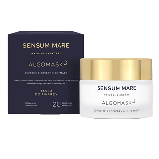 Sensum Mare Algomask, hydrostabilizująco-regeneracyjna maska nocna w kremie o działaniu przeciwstarzeniowym, 50 ml - zdjęcie produktu