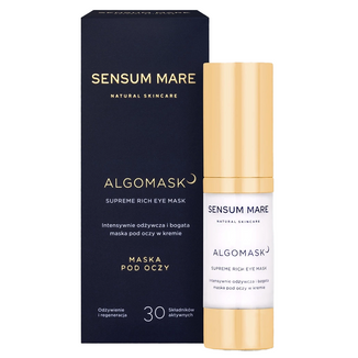 Sensum Mare Algomask, intensywnie odżywcza i bogata maska pod oczy w kremie, 15 ml - zdjęcie produktu