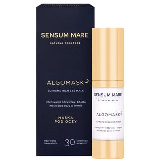 Sensum Mare Algomask, intensywnie odżywcza i bogata maska pod oczy w kremie, 15 ml - zdjęcie produktu