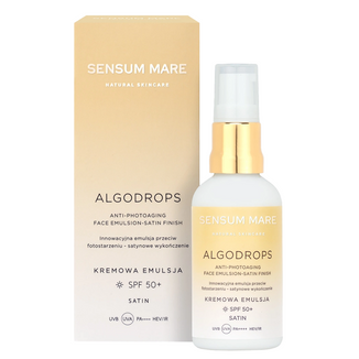 Sensum Mare Algodrops Satin, satynowa emulsja przeciw fotostarzeniu, SPF 50+, 50 ml - zdjęcie produktu