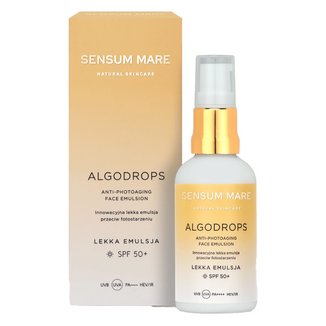 Sensum Mare Algodrops, lekka emulsja przeciw fotostarzeniu, SPF 50+, 50 ml - zdjęcie produktu