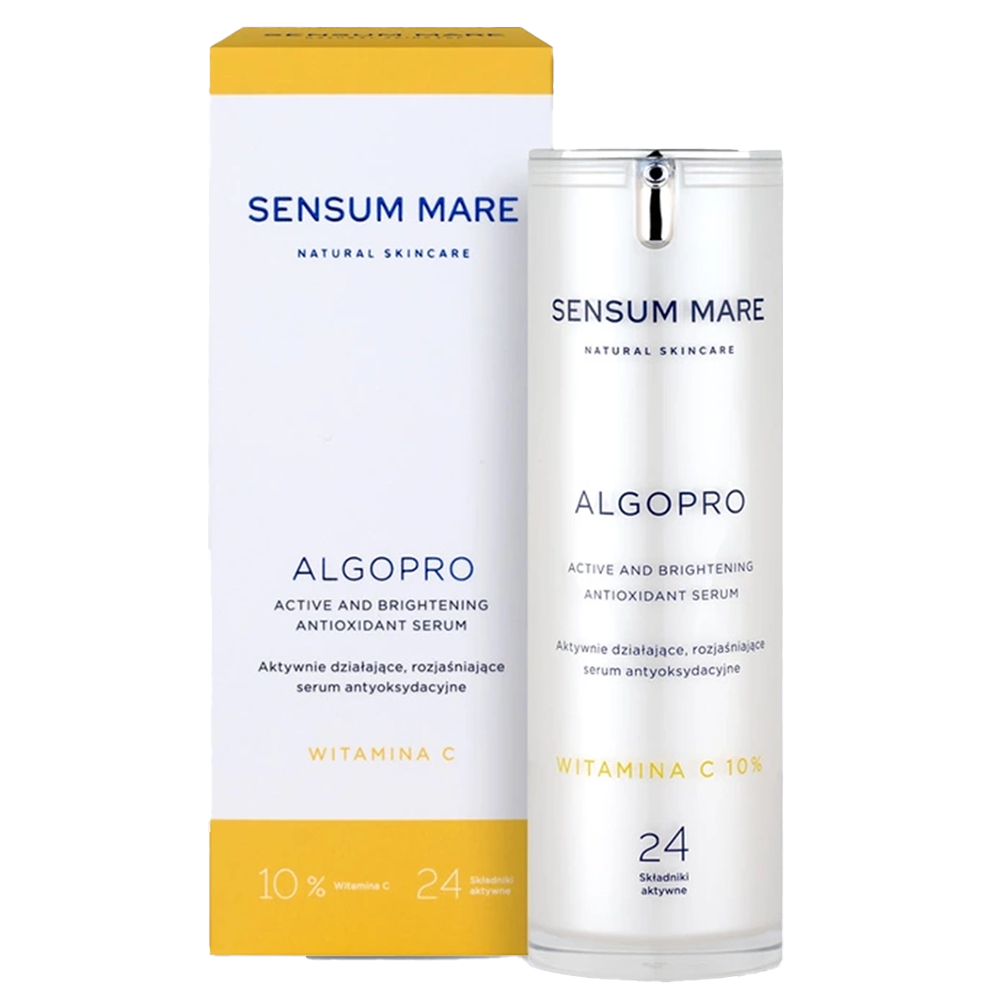 Nieznana Sensum Mare Algopro, aktywnie działające, rozjaśniające serum antyoksydacyjne z witaminą C 10%, 30 ml