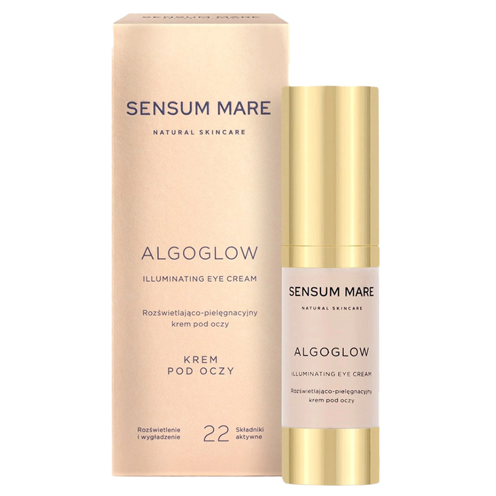 Nieznana Sensum Mare Algoglow, rozświetlająco-pielęgnacyjny krem pod oczy, 15 ml