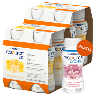Zestaw Resource 2.0, preparat odżywczy, smak waniliowy, 8 x 200 ml + smak truskawkowy, 200 ml gratis - zdjęcie produktu