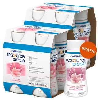 Zestaw Resource Protein, preparat odżywczy, smak truskawkowy, 8 x 200 ml + 200 ml gratis - zdjęcie produktu