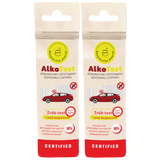 AlkoTest, jednorazowy atestowany test na obecność alkoholu w wydychanym powietrzu, 2 sztuki - miniaturka zdjęcia produktu