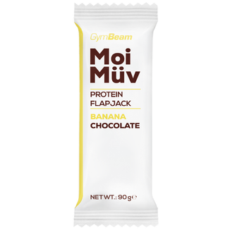 GymBeam MoiMuv Flapjack, baton białkowy, banana & chocolate, 90 g - zdjęcie produktu