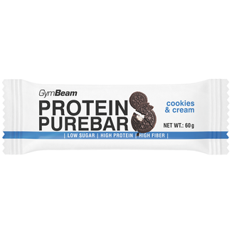 GymBeam PureBar, baton białkowy, cookies & cream, 60 g - zdjęcie produktu