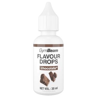 GymBeam Flavor Drops, krople aromatyzujące, chocolate, 30 ml - zdjęcie produktu