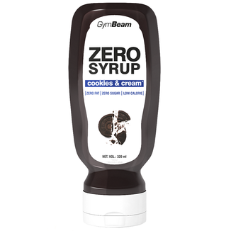 GymBeam Zero, syrop, cookies & cream, 320 ml - zdjęcie produktu
