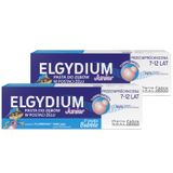 Zestaw Elgydium Junior Bubble, pasta do zębów dla dzieci, 7-12 lat, 2 x 50 ml - miniaturka zdjęcia produktu