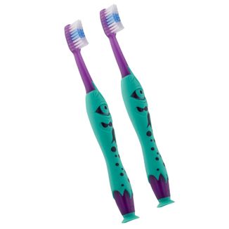 Zestaw Elgydium Kids, szczoteczka do zębów dla dzieci, Monster, 2-6 lat, 2 sztuki - zdjęcie produktu