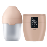 Zestaw Lovi Mammafeel, butelka niemowlęca, ze smoczkiem mini, 21/595, od urodzenia, 150 ml + podgrzewacz do butelek, beżowy, 77/051, 1 sztuka - miniaturka zdjęcia produktu