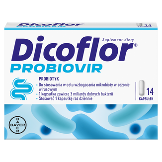 Dicoflor Probiovir, dla dzieci od 3 lat i dorosłych, 14 kapsułek - zdjęcie produktu