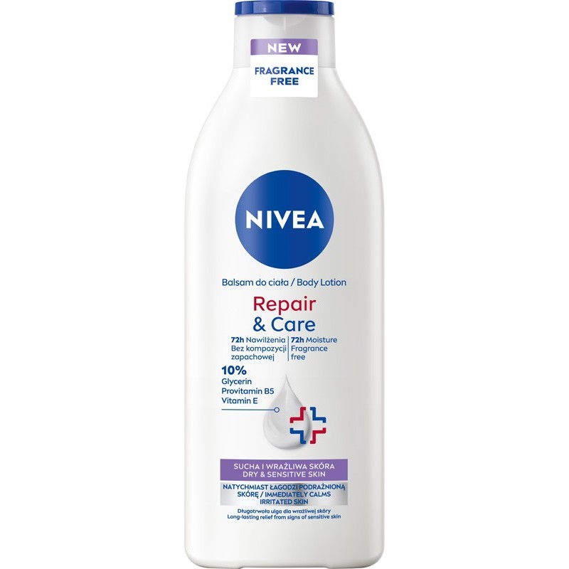 Nivea Nivea Repair & Care, regenerierend Körperlotion, trockene Haut und sehr trocken, 400 ml — Inhaltsstoffe und Bewertung