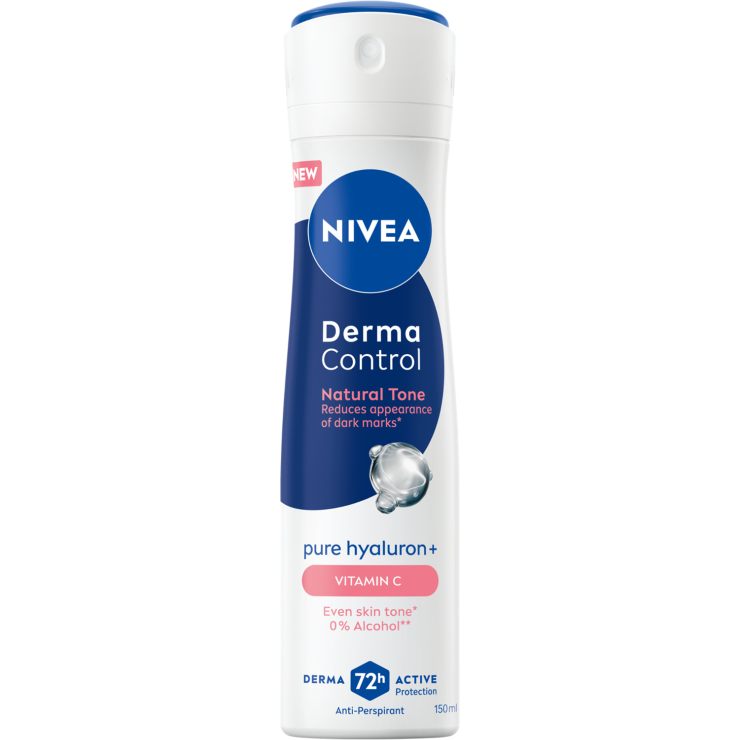 Nivea Nivea Derma Control Natural Tone, Antitranspirant, spray, 150 ml — Inhaltsstoffe und Bewertung