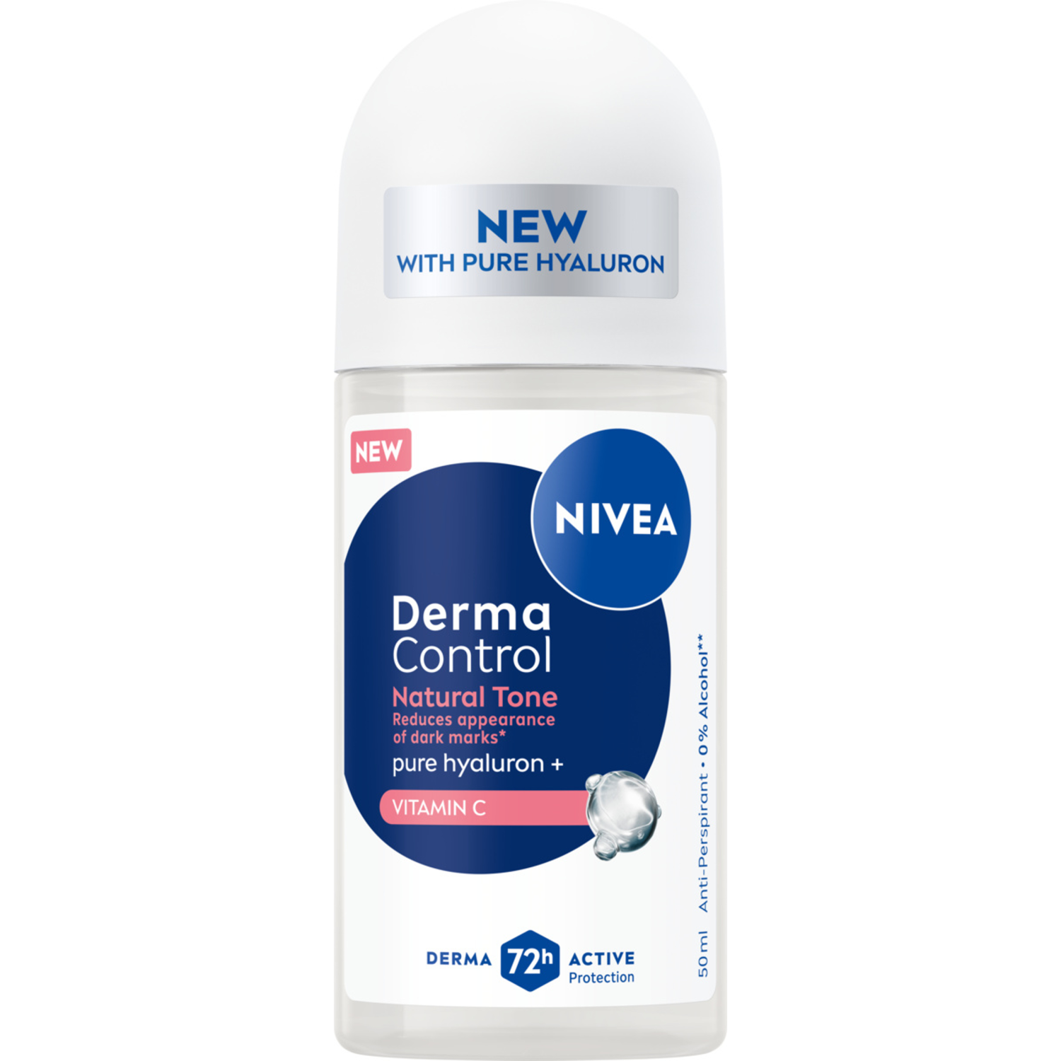Nivea Nivea Derma Control Natural Tone, Antitranspirant, roll-on, 50 ml — Inhaltsstoffe und Bewertung