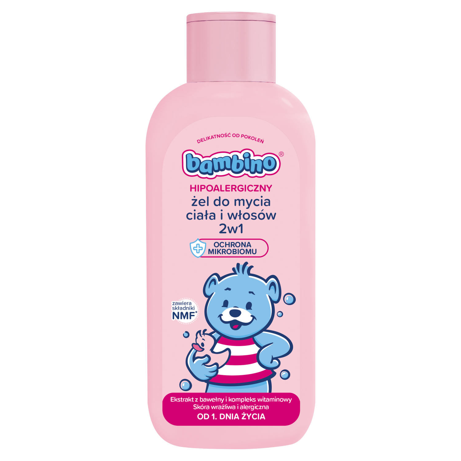 Bambino Bambino, Duschgel und Haar 2w1, ab dem 1. Lebenstag, 400 ml — Inhaltsstoffe und Bewertung