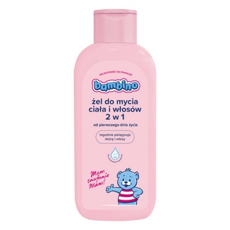 Bambino, żel do mycia ciała i włosów 2w1, od 1 dnia życia, 400 ml - zdjęcie produktu