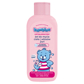 Bambino, żel do mycia ciała i włosów 2w1, od 1 dnia życia, 400 ml - zdjęcie produktu
