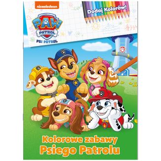 Psi Patrol Dodaj Kolorów Kolorowe zabawy Psiego Patrolu, kolorowanka - zdjęcie produktu