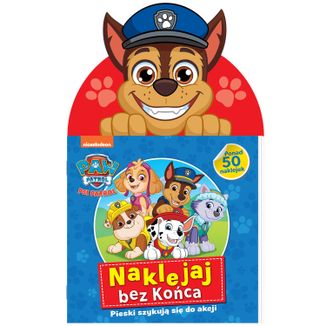 Psi Patrol Naklejaj bez Końca Pieski szykują się do akcji, książeczka z naklejkami - zdjęcie produktu